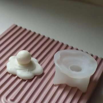 Silicone Mold Candle Making Cute Abstract Melting Snowman Design Christmas Party Decoration Candle Form Epoxy Plaster Mould