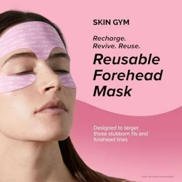 SKIN GYM Reusable Forehead Mask, Medical Grade Silicone for Smoothing Lines and Enhancing Skincare Absorption