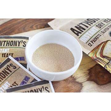 Anthony's Instant Dry Yeast Packets, Contains 42 Individual Packets, Gluten Free
