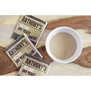 Anthony's Instant Dry Yeast Packets, Contains 42 Individual Packets, Gluten Free