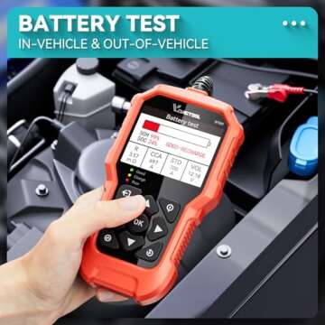 VDIAGTOOL BT500 Car Battery Tester for All Batteries