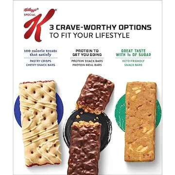 Special K Bar Protein Meal Bars, 12g Protein Snacks, Meal Replacement, Strawberry, 9.5oz Box (6 Bars)
