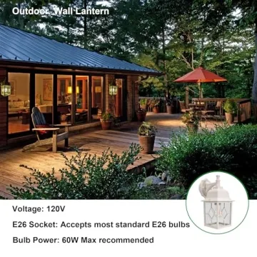 LIT-PaTH Large Wall Sconce for Outdoor Porch Lighting