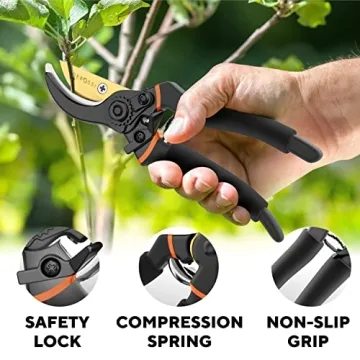 Premium Bypass Pruning Shears for Effortless Gardening