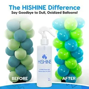 Hi-Shine Balloon Spray 8 oz - Instant Gloss & Vibrant Finish - Enhance Party Decor - Birthdays, Weddings, Special Events - Easy Application - Long-Lasting Results - Elevate Your Celebration
