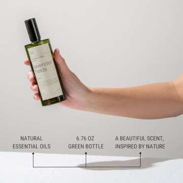 Craft & Kin Lavender Room Spray for Bedding, 6.76 oz, Pillow Spray, Long-Lasting Room Freshener, Soothing Aroma Mist for Home & Washroom