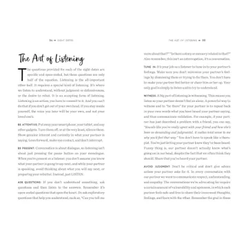 Eight Dates Guide for Essential Relationship Conversations