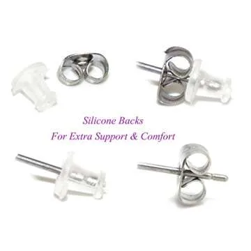 ICYROSE 925 Sterling Silver Cowboy Boot Stud Earrings 29610 (Nickel Free)