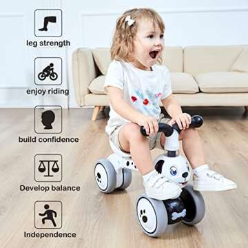 XIAPIA Baby Balance Bike for 1 Year Old Boy Girl First Birthday Gift, 10-36 Months Toddler Balance B...