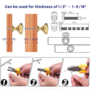 Ravinte Gold Cabinet Hardware - Durable & Stylish Knobs