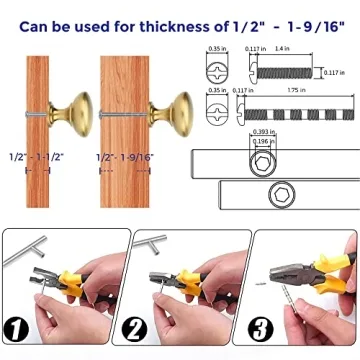 Ravinte Gold Cabinet Hardware - Durable & Stylish Knobs