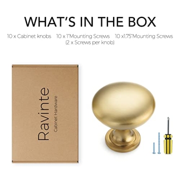 Ravinte Gold Cabinet Hardware - Durable & Stylish Knobs