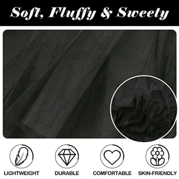 Black Tutu for Women Perfect for Costumes and Parties