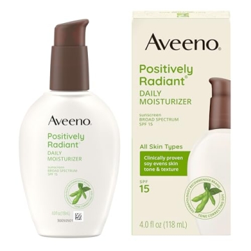 Aveeno Positively Radiant Face Moisturizer SPF 15 - 4 fl oz