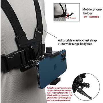 PellKing Chest Mount for Hands-Free Action Videography