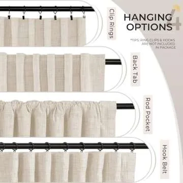 INOVADAY 100% Blackout Curtains for Bedroom, Thermal Black Out Curtains, Back Tab/Rod Pocket Linen Blackout Drapes, Room Darkening Drapes for Living Room, 52''W x 96''L, Buttercream