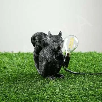 MAYOLA Modern Resin Squirrel Table Lamp - Whimsical LED Night Light