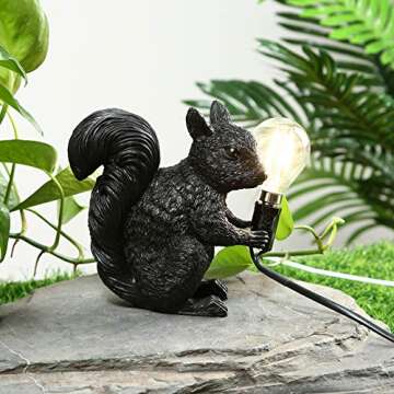MAYOLA Squirrel Table Lamp - Charming LED Lighting Fixture
