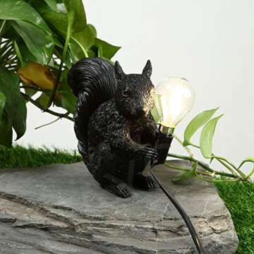 MAYOLA Squirrel Table Lamp - Charming LED Lighting Fixture