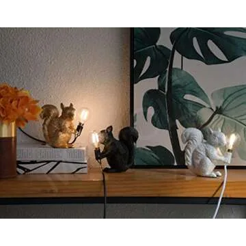 MAYOLA Squirrel Table Lamp - Charming LED Lighting Fixture