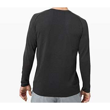 Lululemon Athletica Mens Metal Vent Tech Long Sleeve Shirt(Deep Coal, XL), X-Large