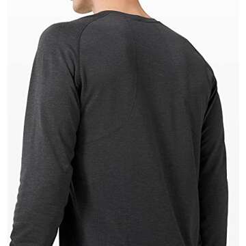 Lululemon Athletica Mens Metal Vent Tech Long Sleeve Shirt(Deep Coal, XL), X-Large