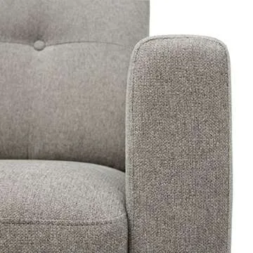 Amazon Brand – Rivet Sloane Mid-Century Modern Sofa Couch, 79.9"W, Pebble Grey