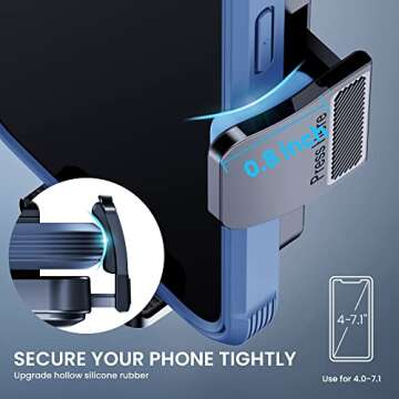 BIPOPIBO Phone Mount: Strong, Adjustable, and Safe