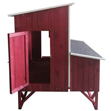 Omitree Large Wood Backyard Chicken Coop Hen House 4-8 Chickens w 4 Nesting Box New