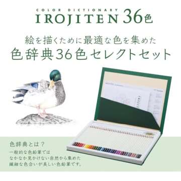 Vibrant 36-Color Tombow CI-RSA36C Colored Pencil Set