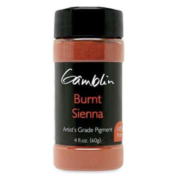 Gamblin Trans Earth Yellow Dry Pigment 4 Oz Container