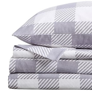 Market & Place Flannel Sheet Set for Cozy Comfort