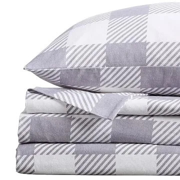 Market & Place Flannel Sheet Set for Cozy Comfort