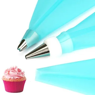Jennice House Silicone Pastry Bags Set for Perfect Decorating