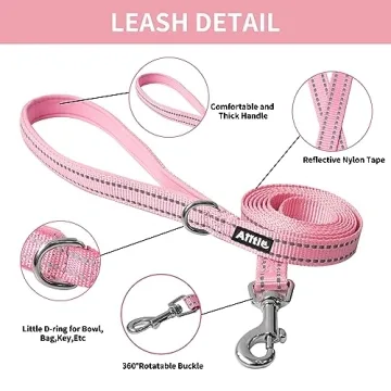 AIITLE No Pull Dog Harness Leash Set Reflective Adjustable