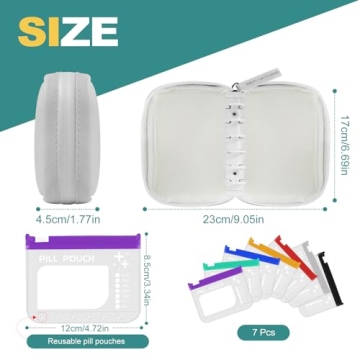 A7-L Waterproof Pill Organizer Set - Stylish & Practical