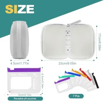 A7-L Waterproof Pill Organizer Set - Stylish & Practical