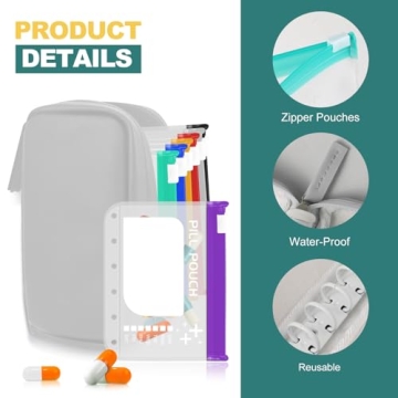 A7-L Waterproof Pill Organizer Set - Stylish & Practical