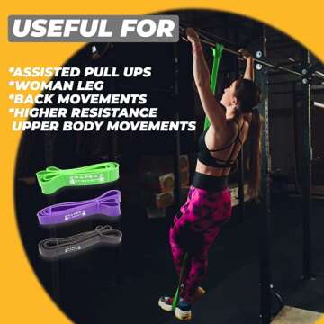 DRAPER'S STRENGTH Resistance Bands for Powerlifting Workout