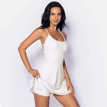 ABOCIW Tennis Dress - Lace Up Athletic Wear for Women