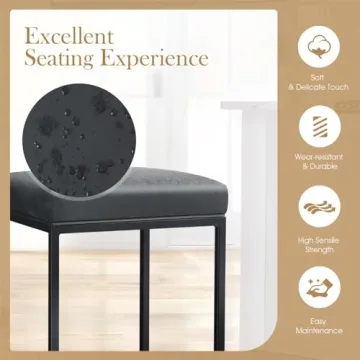 Sophia & William 24" Bar Stools Set of 2 for Kitchen