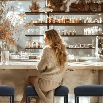 Sophia & William 24" Bar Stools Set of 2 for Kitchen