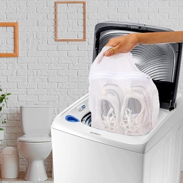 Sneaker Wash Dry Net Bag Large HoneyComber Mesh with Zipper