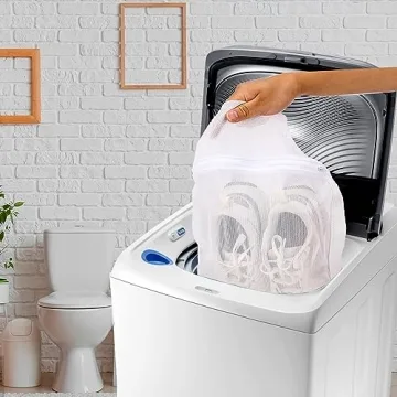 Sneaker Wash Dry Net Bag Large HoneyComber Mesh with Zipper