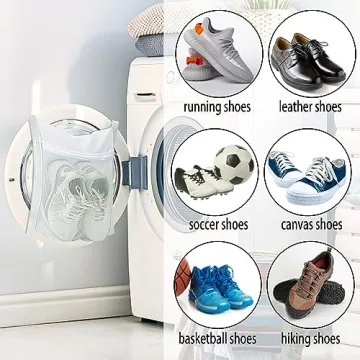 Sneaker Wash Dry Net Bag Large HoneyComber Mesh with Zipper