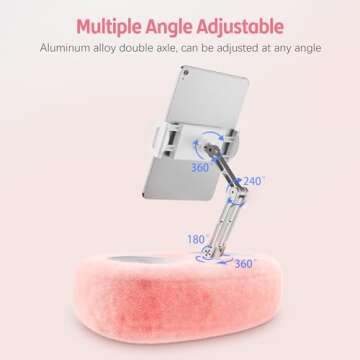 CreaDream Tablet Stand Pillow with Snack Bowls and Flexibility