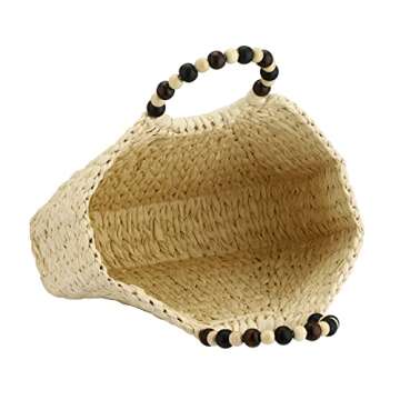 Handwoven Comeon Natural Straw Beach Bag for Summer Style