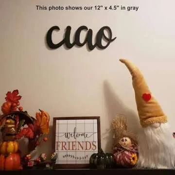 Ciao Sign- Italian Hello Sign- Hello Sign- Laser Cut Ciao Wording