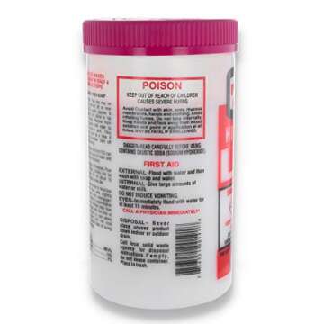 Lye (Sodium Hydroxide) for Soap Making 2lbs, 3-Pack with 4-Way Measuring Spoon