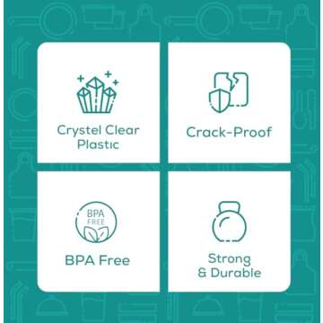 Comfy Package [16 oz. - 50 Sets Crystal Clear Plastic Cups With Strawless Sip-Lids